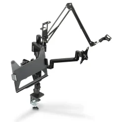 Monitorhalterung für Streaming Setup, 4 Arme, höhenverstellbar, schwenkbar