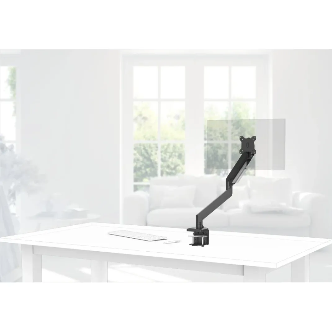 Monitorhalterung, mit Gasfeder höhenverstellbar, schwenk-/neigbar, 13"-35"