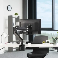 Monitorhalterung, mit Gasfeder höhenverstellbar, schwenk-/neigbar, 13