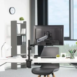 Monitorhalterung, mit Gasfeder höhenverstellbar, schwenk-/neigbar, 13