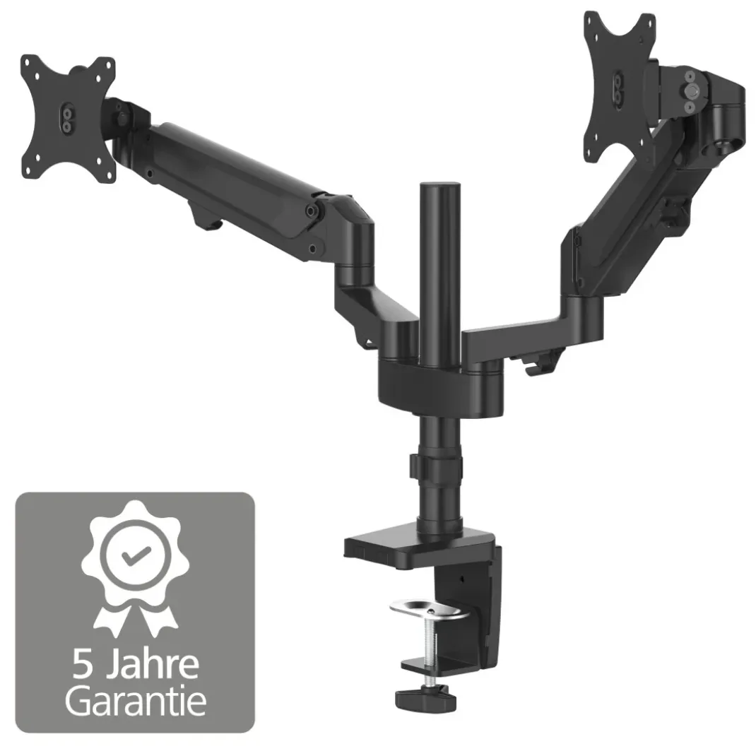 Monitorhalterung, mit Gasfeder höhenverstellbar, schwenk-/neigbar, 13"-32"