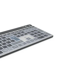 Multi-Device-Tastatur "WK-750", kabellos, beleuchtet, Schwarz, QWERTZ DE