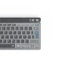 Multi-Device-Tastatur "WK-700", kabellos, beleuchtet, klein, SW, QWERTZ DE