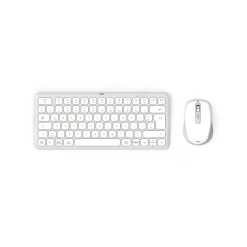 Multi-Device-Tastatur-Maus-Set "WKM-500", kabellos, klein, Weiß, QWERTZ DE