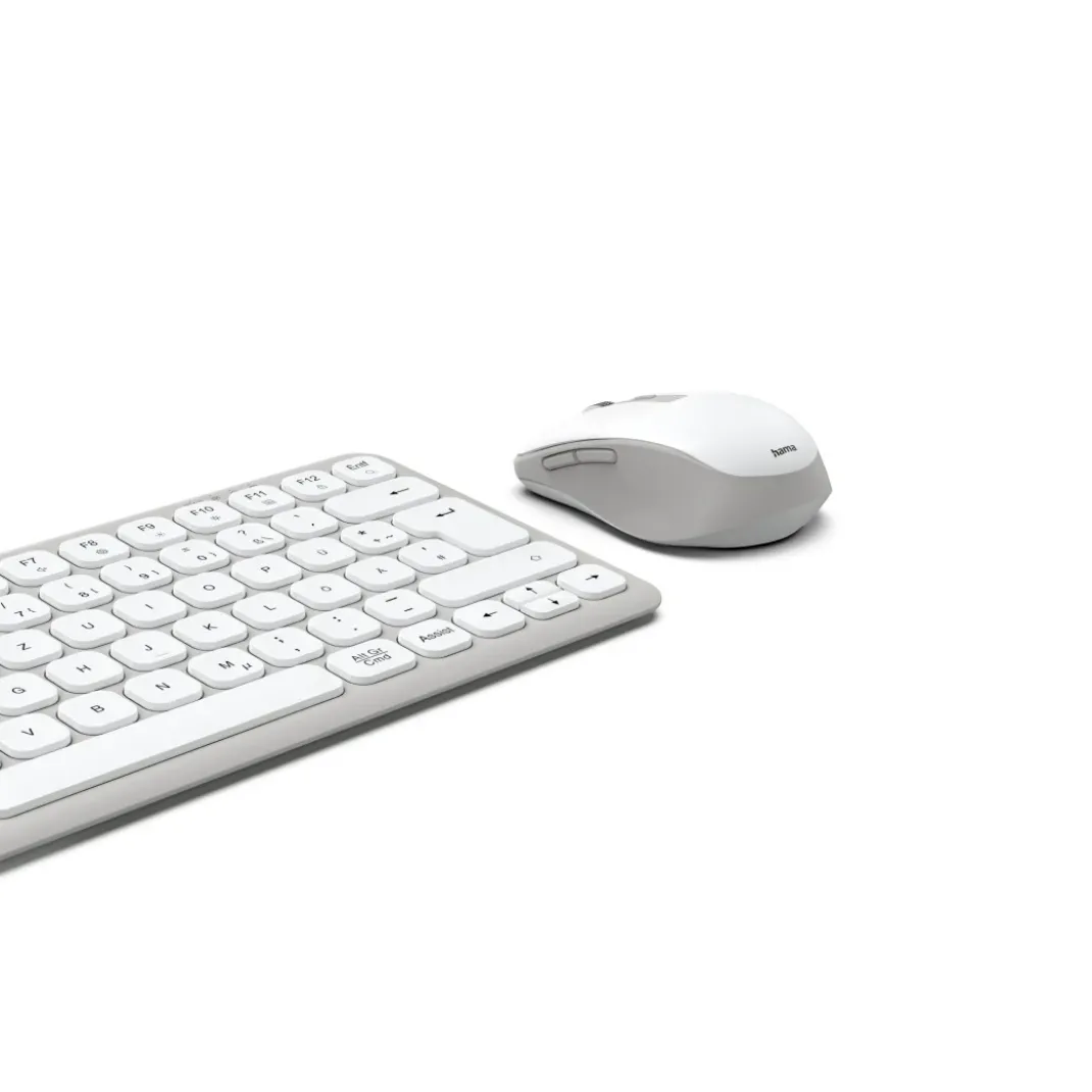 Multi-Device-Tastatur-Maus-Set "WKM-500", kabellos, klein, Weiß, QWERTZ DE