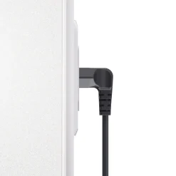 Netzkabel, beidseitig gewinkelt, Euro-Stecker, Doppelnut/C7, 1,5 m, Schwarz