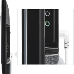 Netzkabel, beidseitig gewinkelt, Euro-Stecker, Doppelnut/C7, 5 m, Weiß