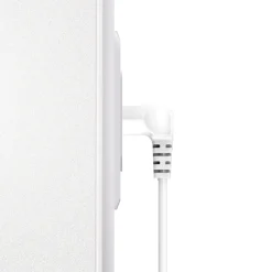 Netzkabel, beidseitig gewinkelt, Euro-Stecker, Doppelnut/C7, 3 m, Weiß