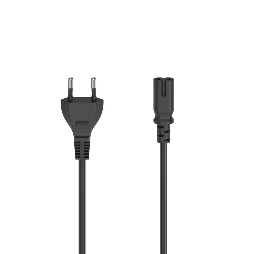Netzkabel, Euro-Stecker - 2-pol.-Kupplung (Doppelnut), 1,5 m