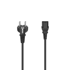 Netzkabel, Schutzkontakt-Stecker - 3-pol.-Kaltgerätezuleitung, 2,5 m, Schw.