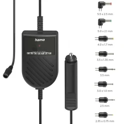 Netzteil für Kfz, einstellbar, 3000mA, 36W, max. 12V, stabilis., 8 Adapter