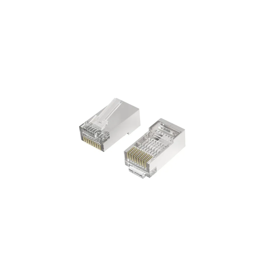 Netzwerkstecker, CAT-6a, 10 Gbit/s, geschirmt, 10 Stück