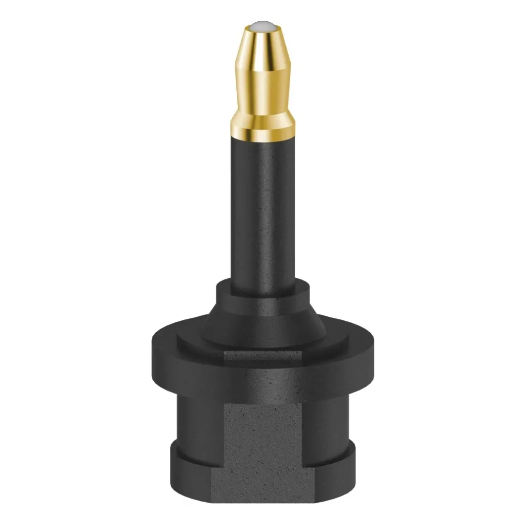ODT-Adapter, Toslink-Kupplung - optischer 3,5-mm-Stecker, vergoldet