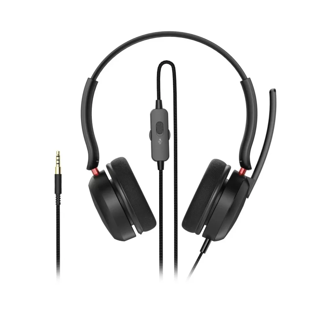 Office-Headset "CHS-200" für PC, Business-Kopfhörer mit Kabel und Mikrofon