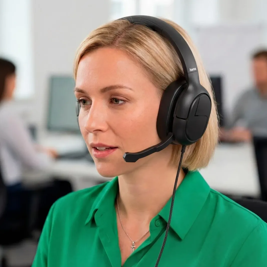 Office-Headset "CHS-500" für PC, Kabel, Over-Ear-Kopfhörer mit Mikrofon