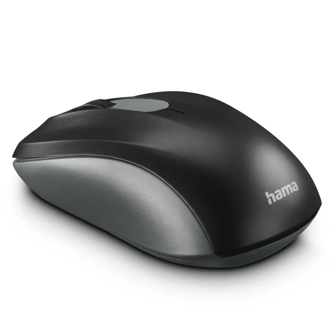 Optische Funkmaus "AMW-200", 3 Tasten, Anthrazit/Schwarz