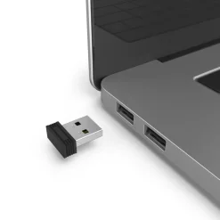 Optische 6-Tasten-Funkmaus "MW-600", Dual-Modus mit USB-C/USB-A, Schwarz