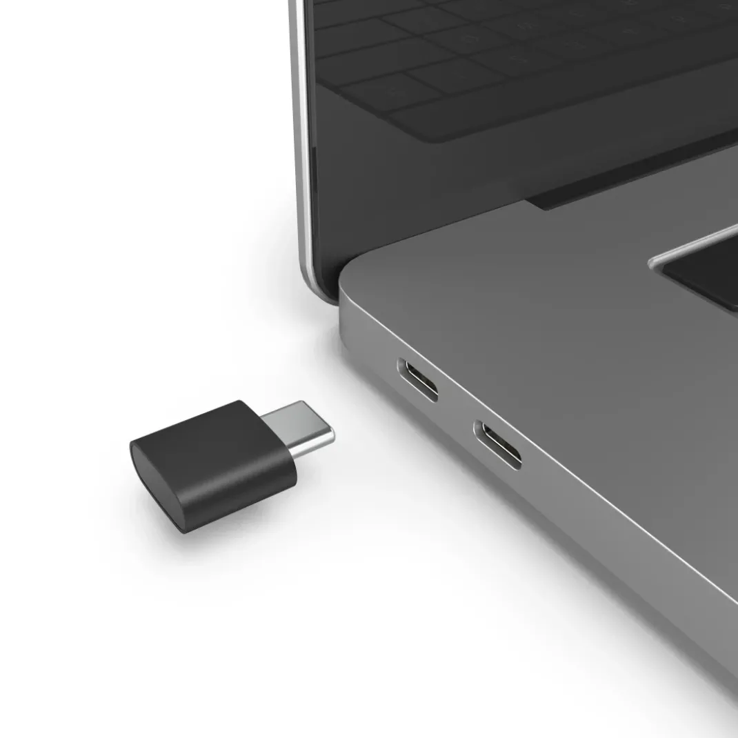 Optische 6-Tasten-Funkmaus "MW-600", Dual-Modus mit USB-C/USB-A, Schwarz