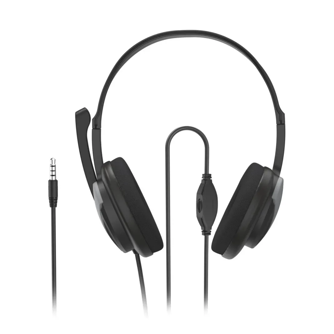 PC-Office-Headset "HS-P100 V2", Stereo, Schwarz