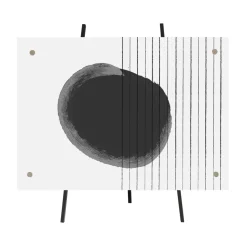 Porträtrahmen "Arts", Acryl, Querformat, Schwarz, 13 x 18 cm