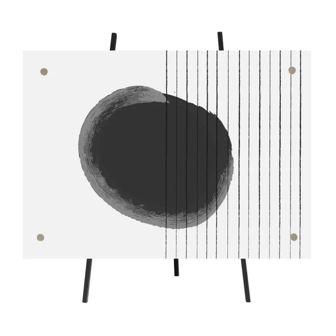 Porträtrahmen "Arts", Acryl, Querformat, Schwarz, 13 x 18 cm
