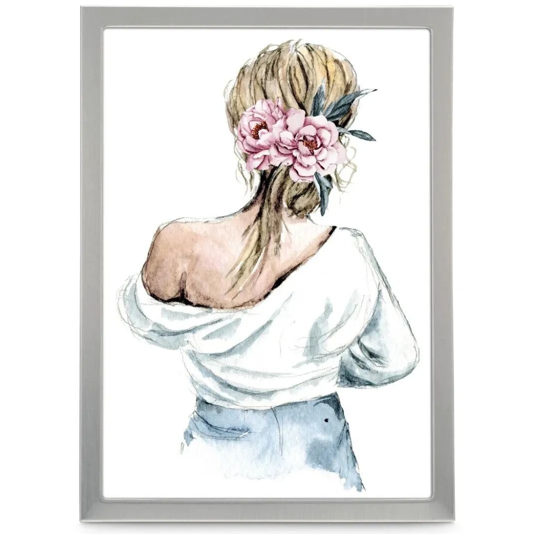 Porträtrahmen "Lilly", Silber, 10 x 15 cm