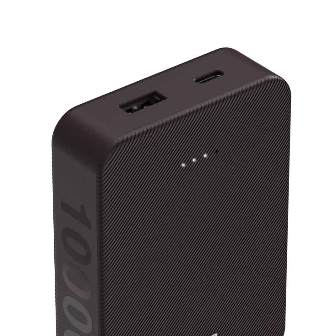 Power Pack "Colour 10", 10000mAh, 2 Ausgänge: USB-C, USB-A, Pflaume