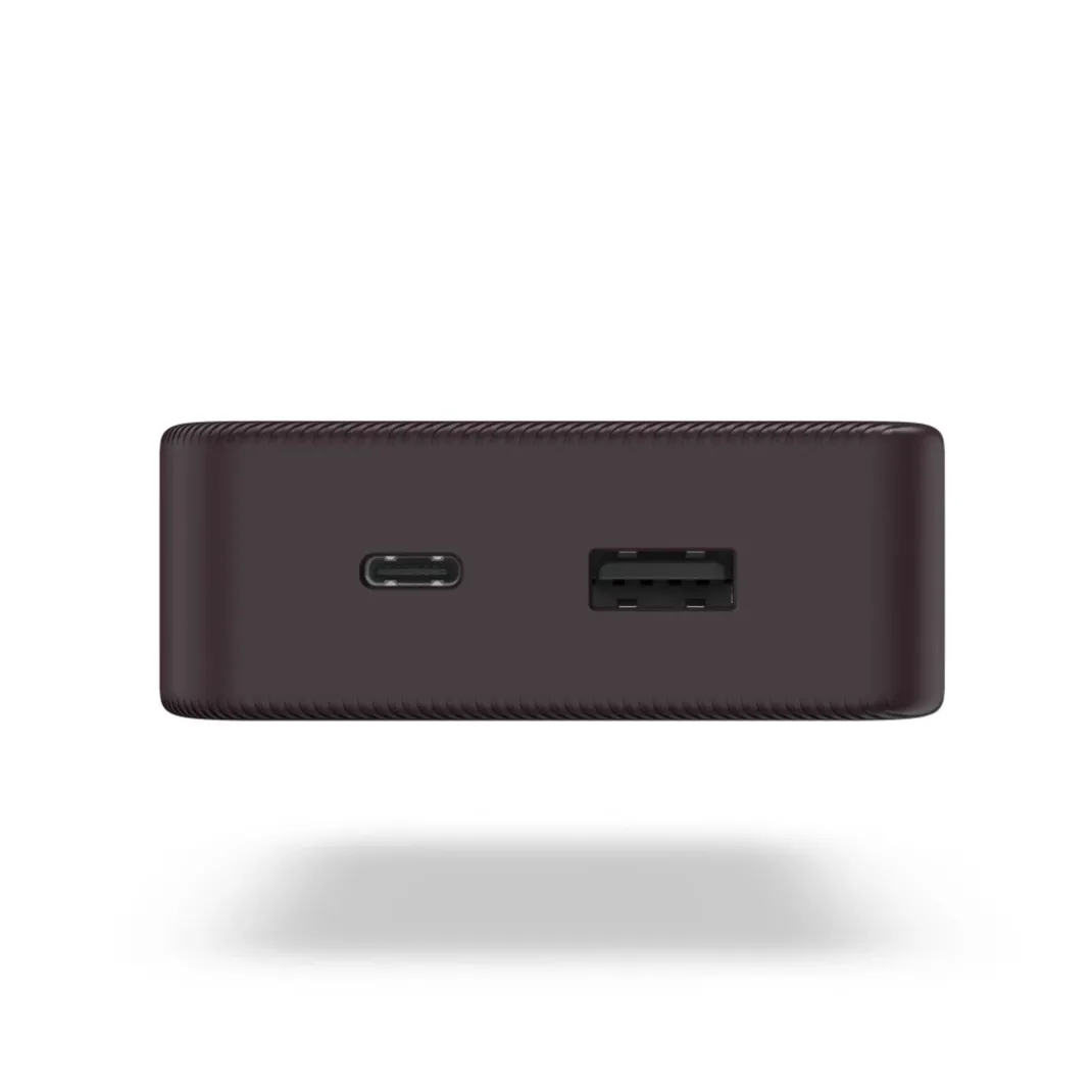 Power Pack "Colour 20", 20000mAh, 2 Ausgänge: USB-C, USB-A, Pflaume