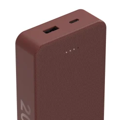 Power Pack "Colour 20", 20000mAh, 2 Ausgänge: USB-C, USB-A, Rot