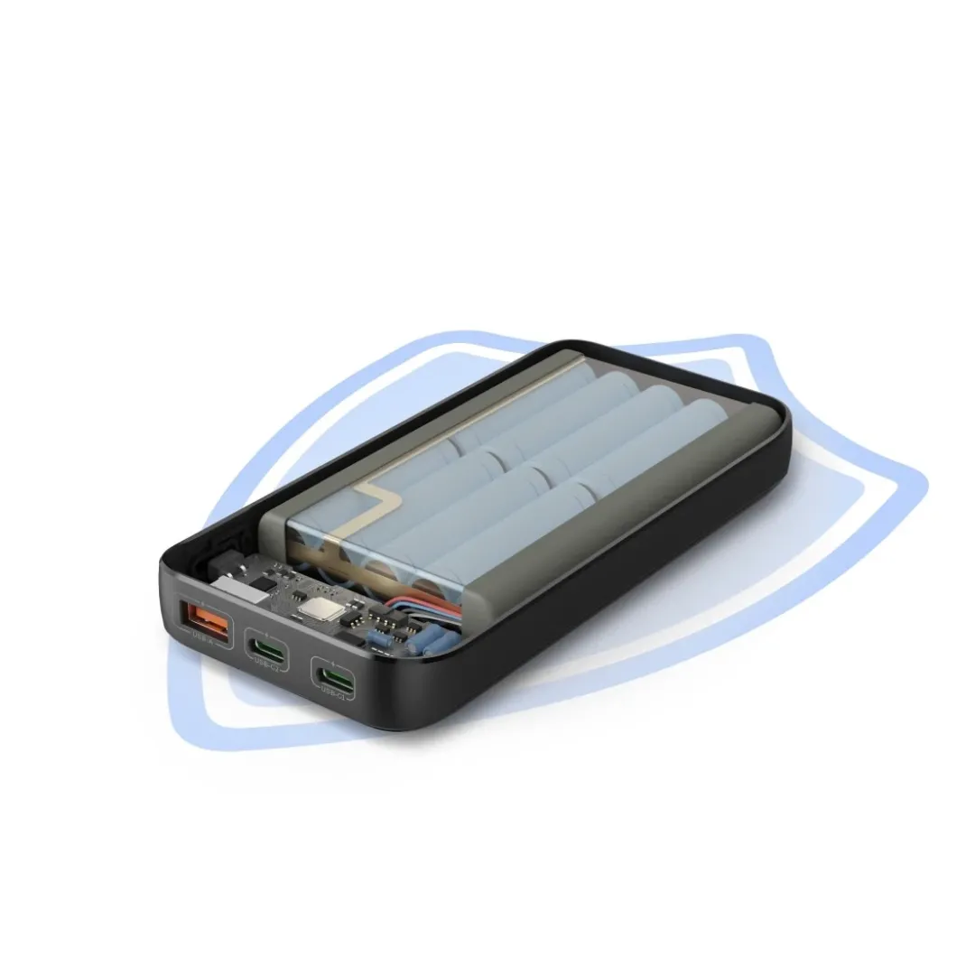 Power Pack "Performance 10", 10000mAh, 3 Ausgänge: USB-C, 2x USB-A, Anthr.