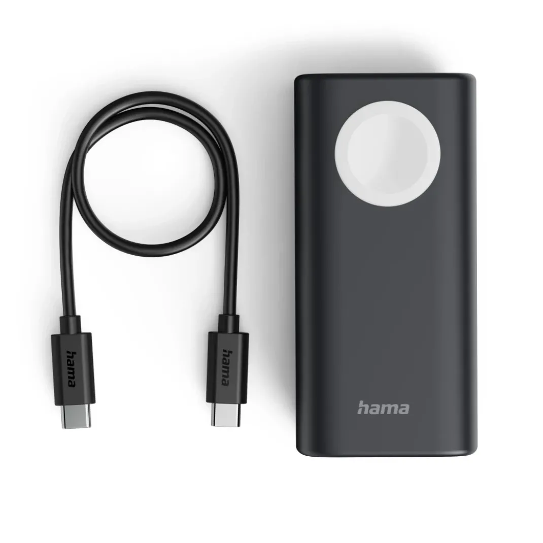 Power Pack "Watch", Wireless f. Apple Watch, 10000mAh, Ausgang: USB-C, Schw