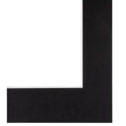 Premium-Passepartout, Tiefschwarz, 30x40/20x30 cm