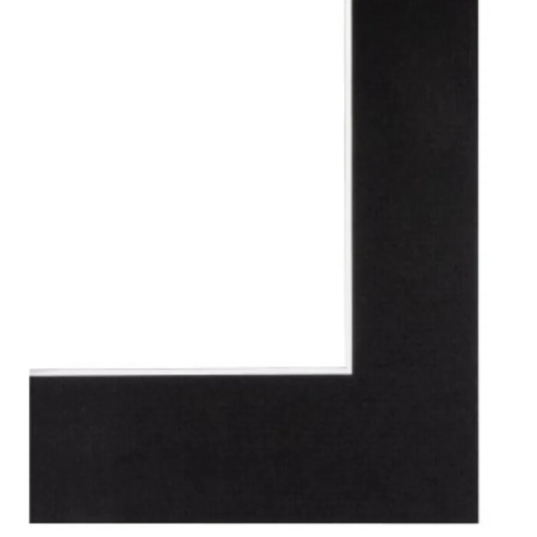 Premium-Passepartout, Tiefschwarz, 30x40/20x30 cm