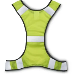 Reflektierende Laufweste f. Jogger, mit Tasche, größenverstellbar, Neongelb