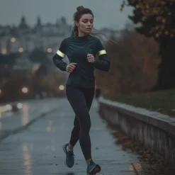 Reflektorband für Fahrradfahren, Joggen, elastisch, 2er-Set