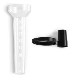 Regenmesser, analog, mit Halter, Transparent