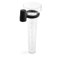 Regenmesser, analog, mit Halter, Transparent