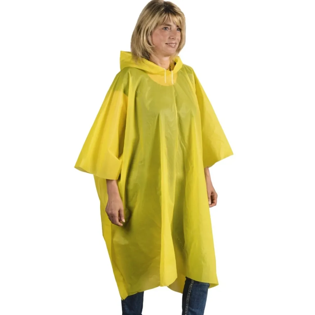 Regenponcho für Fahrradfahren und Wandern, Gelb