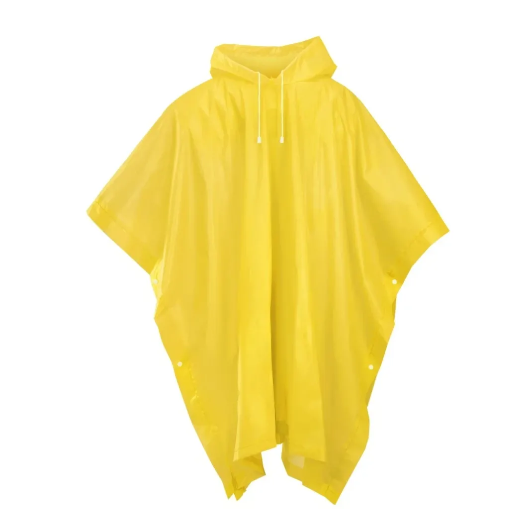 Regenponcho für Fahrradfahren und Wandern, Gelb