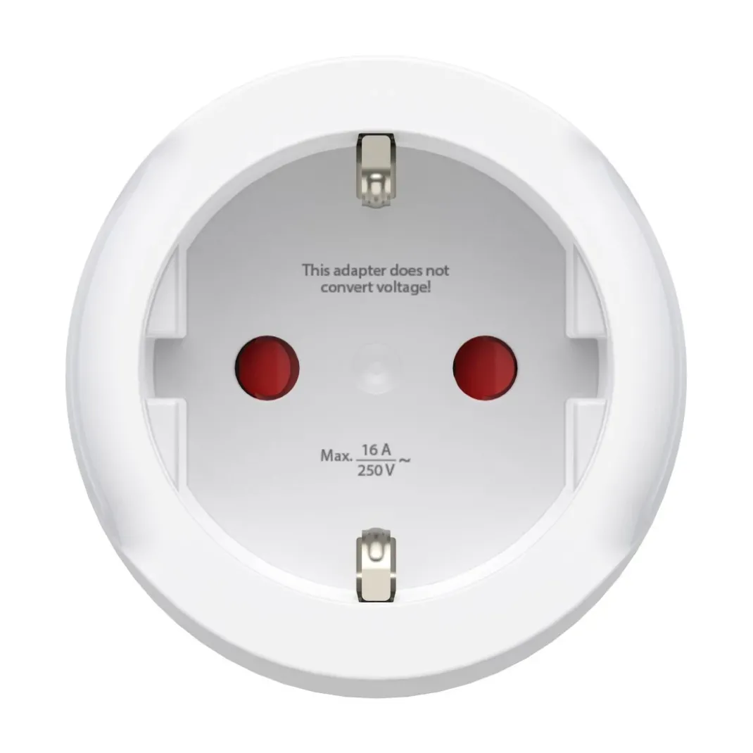 Reiseadapter Typ B, 3-polig, für USA, Kanada, Karibik und Ostasien
