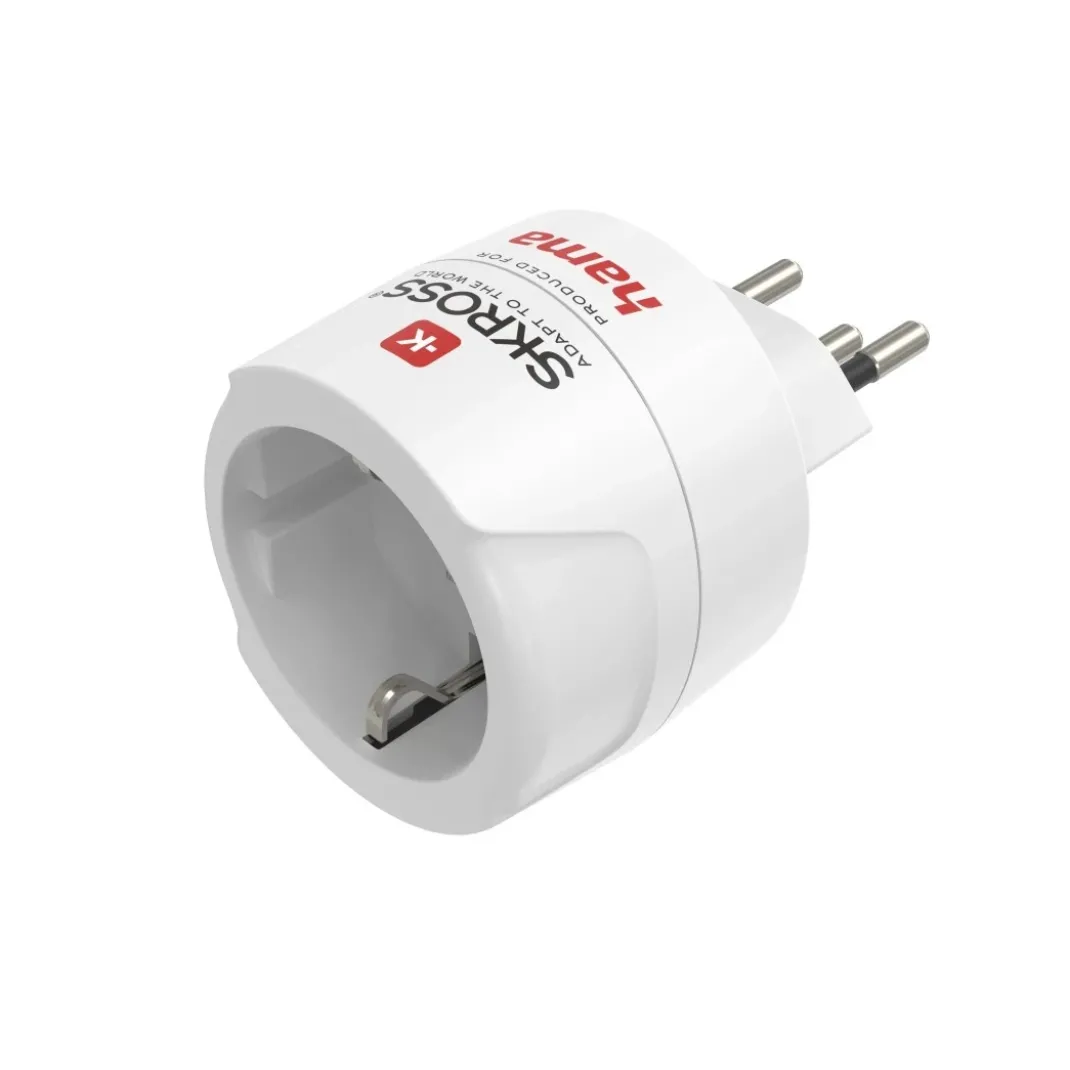 Reiseadapter Typ J, L, N, 3-polig, für die Schweiz, Italien und Brasilien