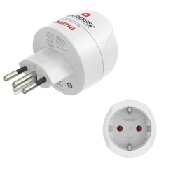 Reiseadapter Typ J, L, N, 3-polig, für die Schweiz, Italien und Brasilien