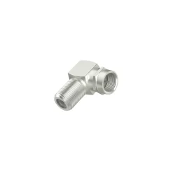 SAT-Adapter, F-Stecker - F-Kupplung, 90°