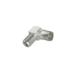 SAT-Adapter, Quick-F-Stecker - F-Kupplung, 90°