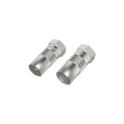 SAT-Adapter-Set, F-Stecker - Koax-Stecker/Kupplung, 2 Stück