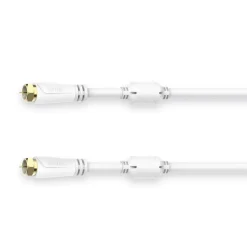 SAT-Anschlusskabel, F-Stecker - F-Stecker, vergoldet, 5,0 m, 100 dB