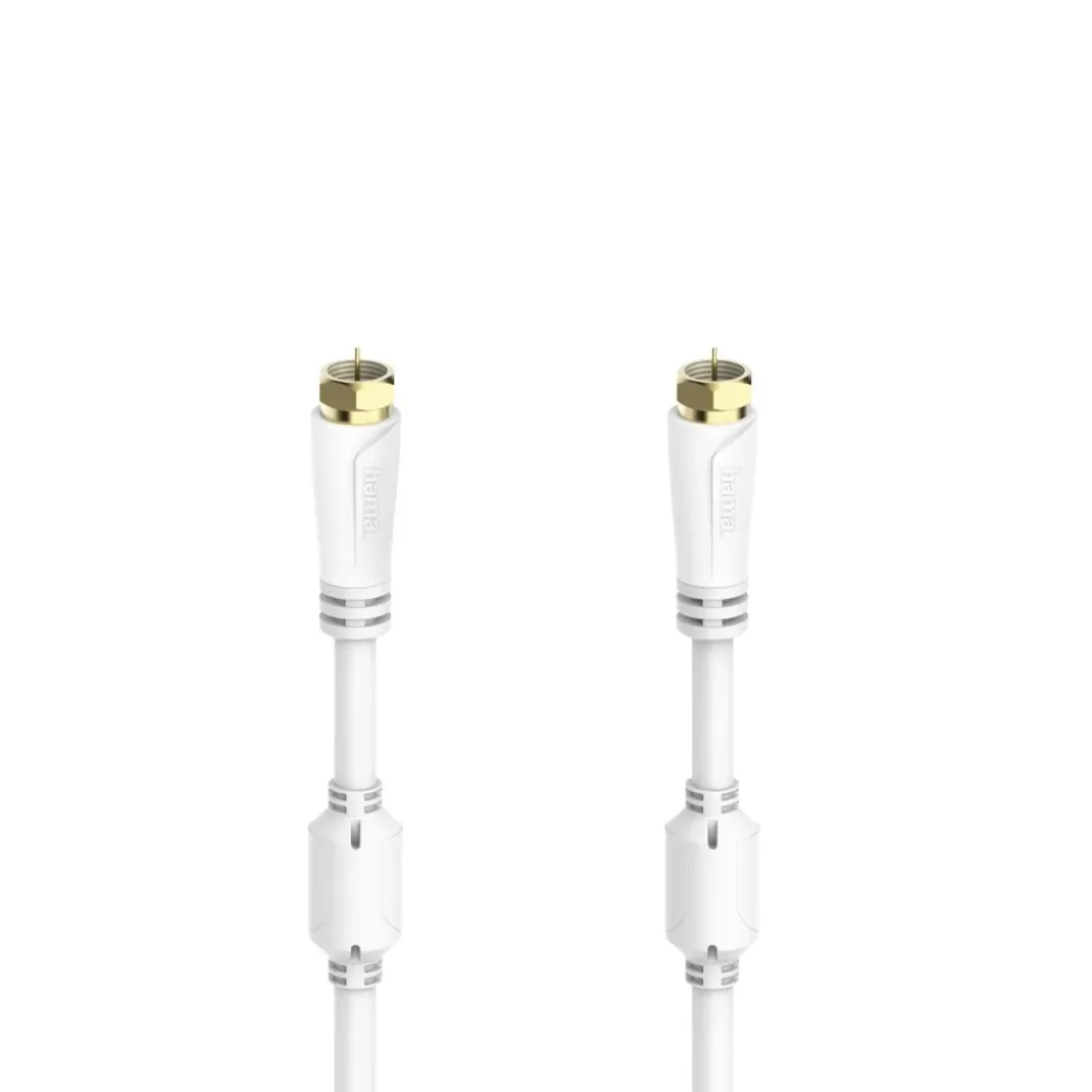 SAT-Anschlusskabel, F-Stecker - F-Stecker, vergoldet, 7,5 m, 100 dB