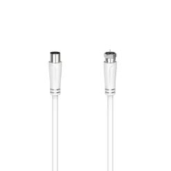SAT-Anschlusskabel, F-Stecker - Koax-Kupplung, 3,0 m, 90 dB