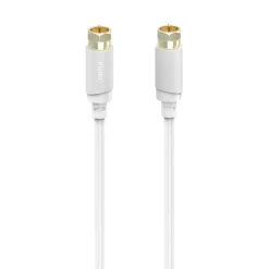 SAT-Anschlusskabel, F-Stecker - F-Stecker, vergoldet, 3,0 m, 120 dB