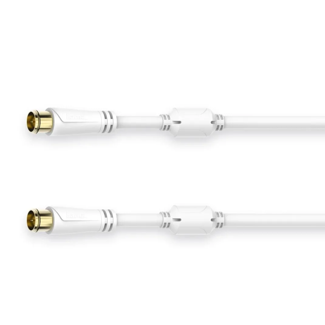 SAT-Anschlusskabel, Quick-F-St. - Quick-F-St., vergoldet, 3,0 m, 100 dB